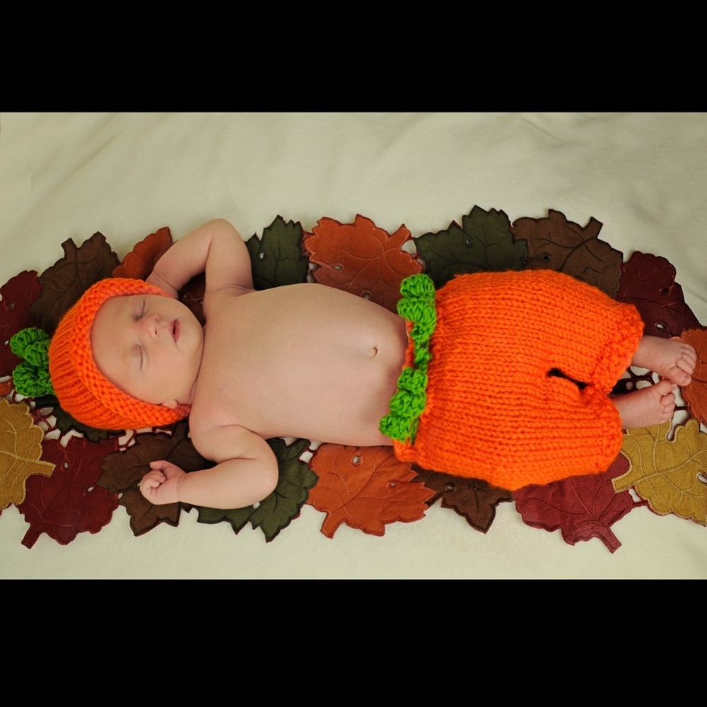Infant pumpkin patch pants - Picture 2 of 4
